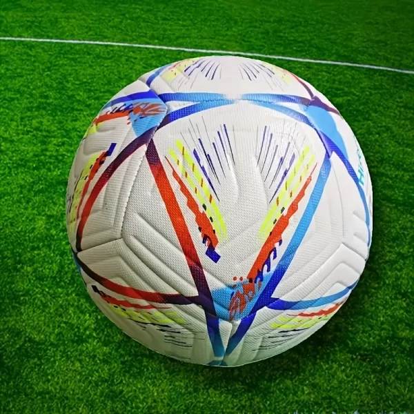 Size 5 Classic Soccer Ball Multicolored - Image 4