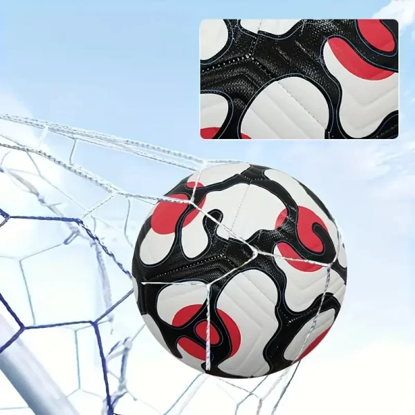 size 5 professional football outdoor training and recreation red and black - Image 5