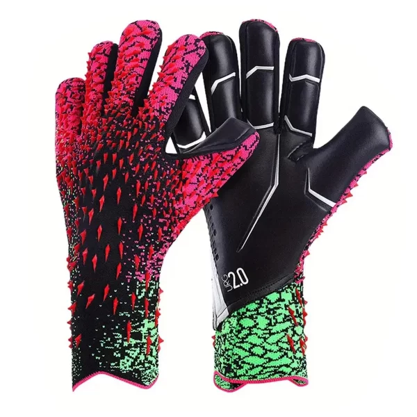 Latex Football Goalkeeper Gloves Thickened Football Professional Protection Adults Teenager - Image 7